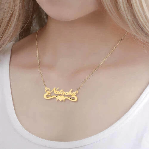 Personalised Necklace Custom 1 Name Necklace Gift For Women-Jessemade AU