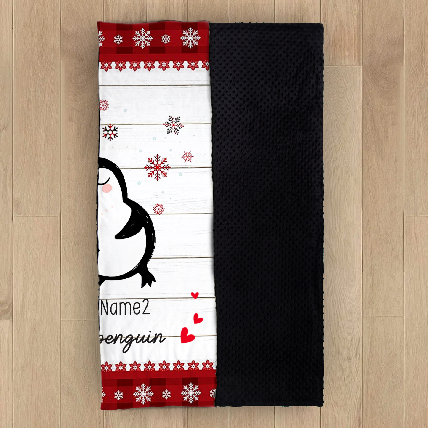 Personalised Couple Penguin Blanket Custom Name You Are My Penguin Blanket-Jessemade AU