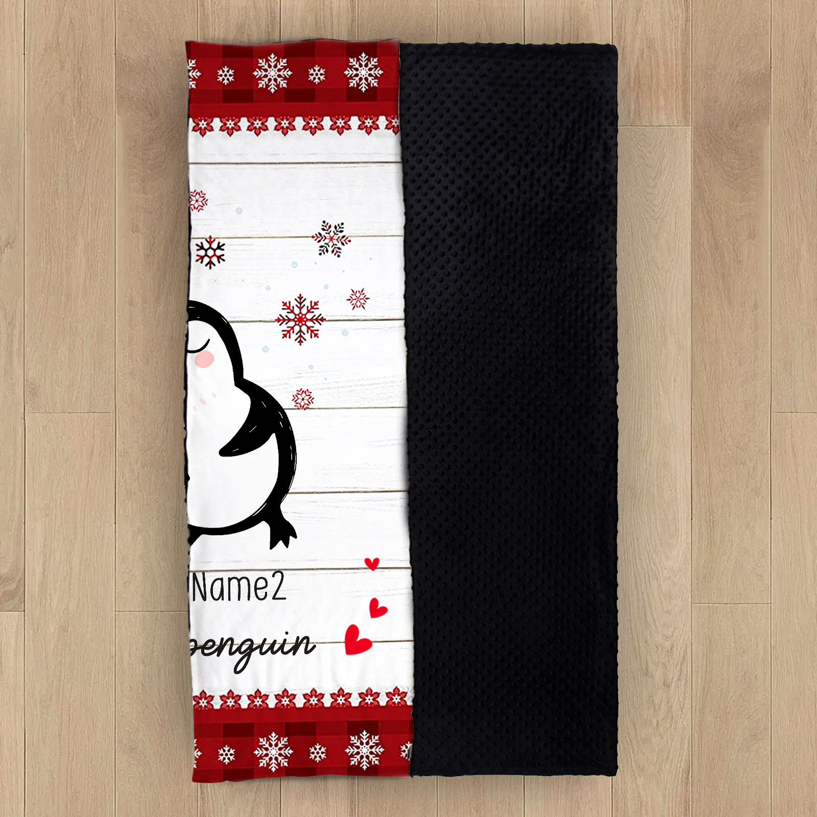 Personalised Couple Penguin Blanket Custom Name You Are My Penguin Blanket-Jessemade AU