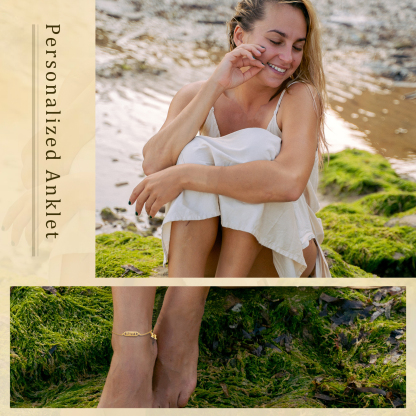 Personalised Name Anklet Custom Ankle Bracelet Gifts For Her-Jessemade AU