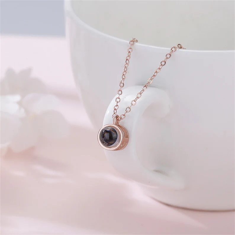 Personalised Projection Necklace Love Style Photo Necklace Gifts For Her-Jessemade AU