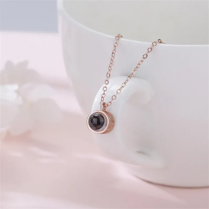 Personalised Projection Necklace Love Style Photo Necklace Gifts For Her-Jessemade AU