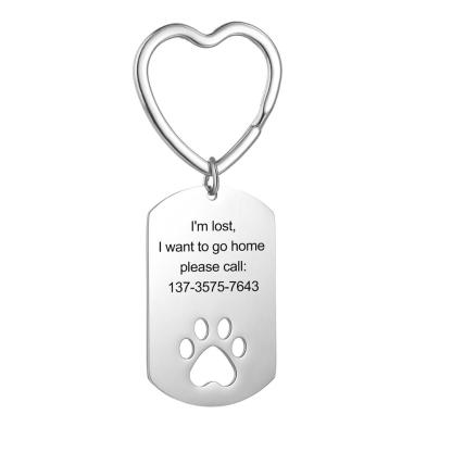 Personalised Keychain Engraved Photo Keychain Dog Tag Gifts For Pet-Jessemade AU