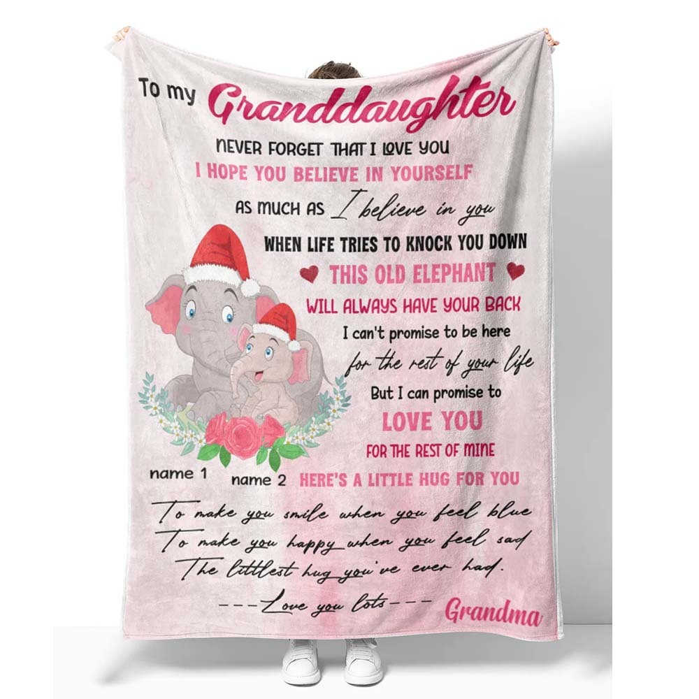 Grandma to Granddaughter,Never forget that I love you-Flannel Blanket-Jessemade AU