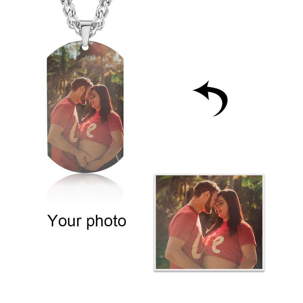 Personalised Photo Necklace Custom Picture Necklace Gifts For Father-Jessemade AU