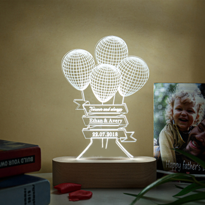 Customised balloons Night Light-Jessemade AU