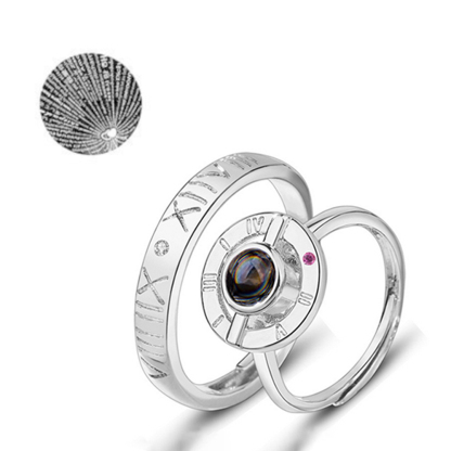 Personalised 100 Languages Projection Necklace Engraved  " I LOVE YOU" Heart Necklace Gifts For Her-Jessemade AU