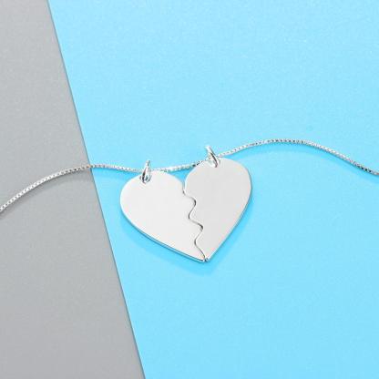 Heart Necklace Couple Necklace-Jessemade AU