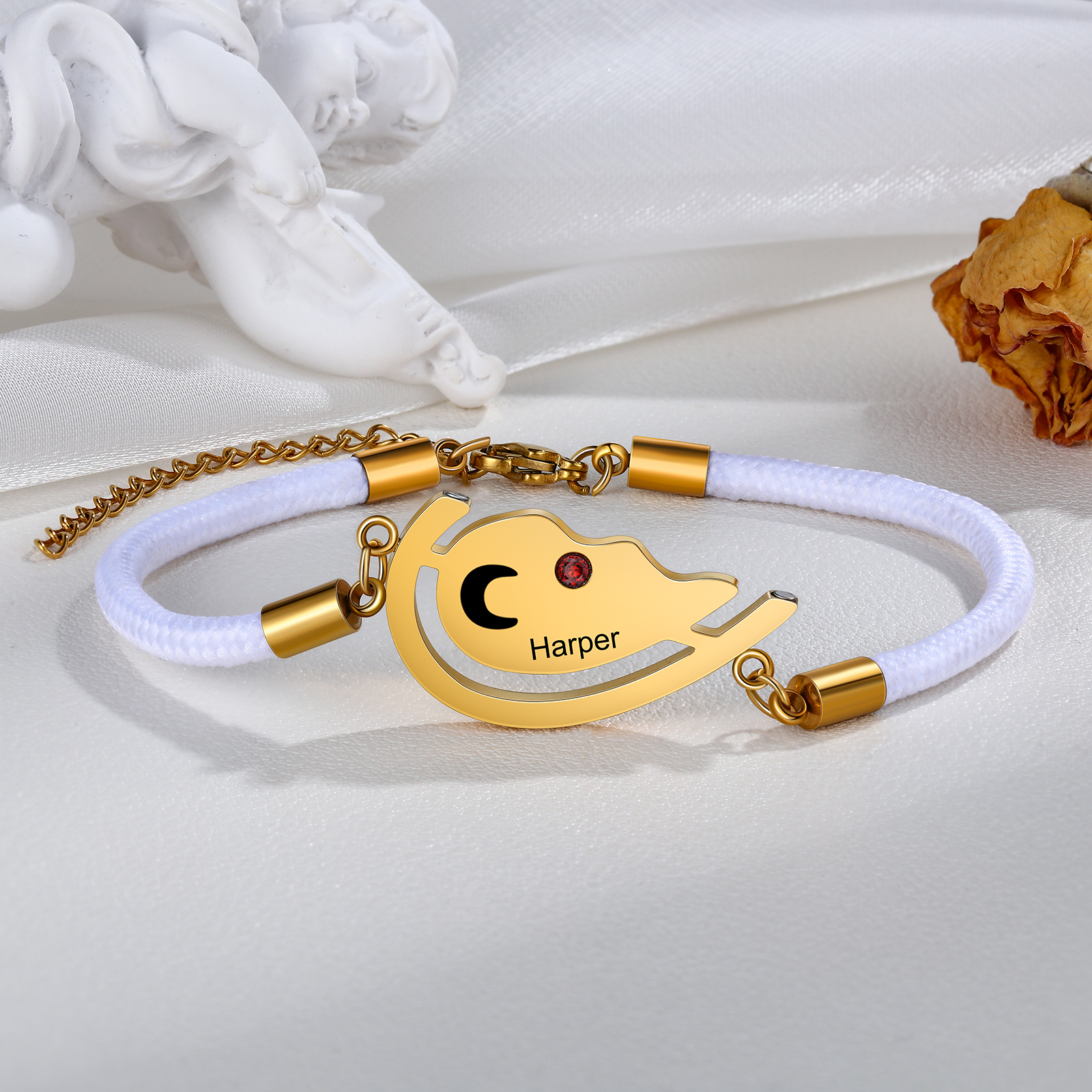 Personalised Matching Couple Bracelet Custom Names Sun And Moon Heart Bracelet Valentine's Day Gifts For Her or Him-Jessemade AU