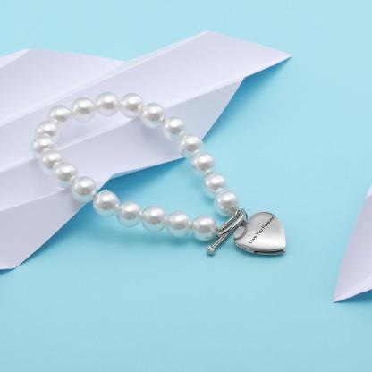 Personalised Heart Photo Locket Bracelet Custom Photo Bracelet Gifts For Her-Jessemade AU