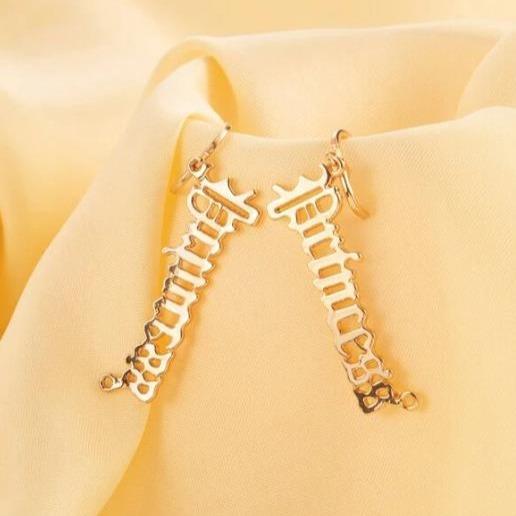Personalised Name Earring Custom Name Earrings Gifts for Her-Jessemade AU