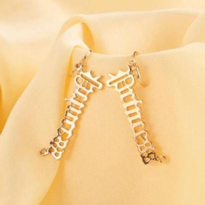 Personalised Name Earring Custom Name Earrings Gifts for Her-Jessemade AU