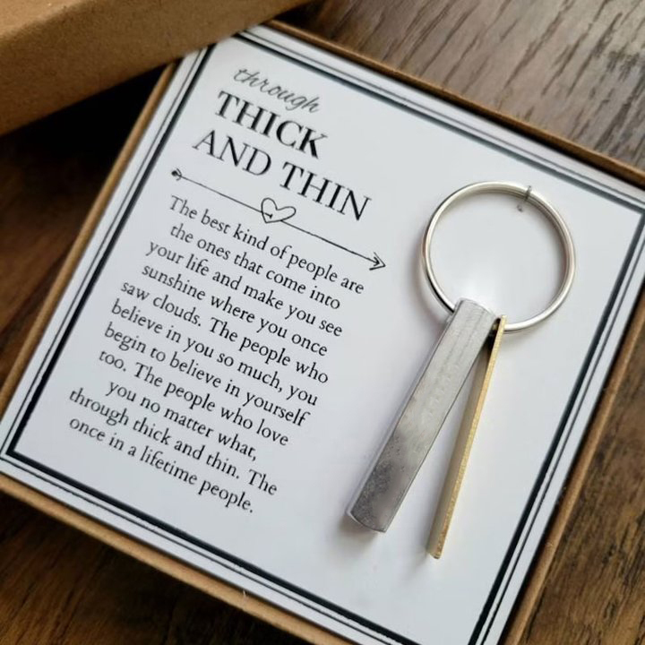 To My Best Friend Through Thick and Thin Keychain-Jessemade AU