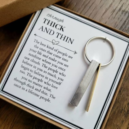 To My Best Friend Through Thick and Thin Keychain-Jessemade AU