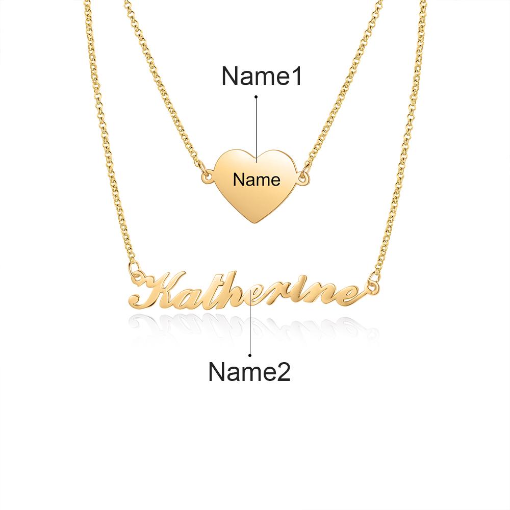 Personalised Necklace Custom 1 Name Necklace Gift For Her-Jessemade AU