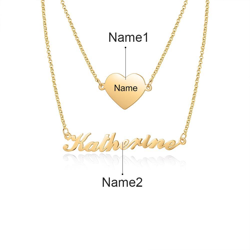 Personalised Necklace Custom 1 Name Necklace Gift For Her-Jessemade AU