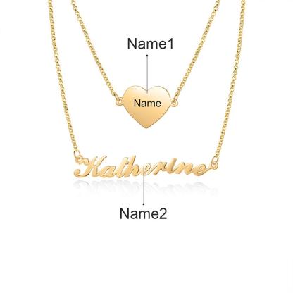 Personalised Necklace Custom 1 Name Necklace Gift For Her-Jessemade AU