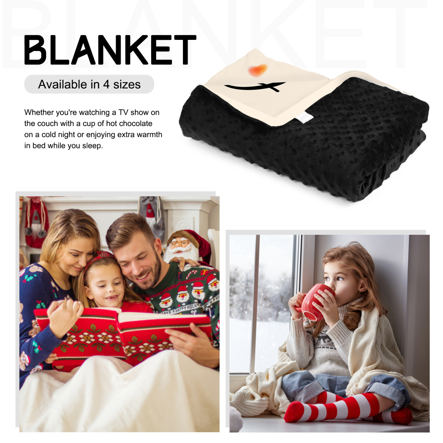 To Grandma Custom Name Penguin Blanket " Haing a Grandmother Just Like You"-Jessemade AU