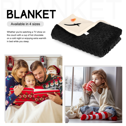 To Grandma Custom Name Penguin Blanket " Haing a Grandmother Just Like You"-Jessemade AU