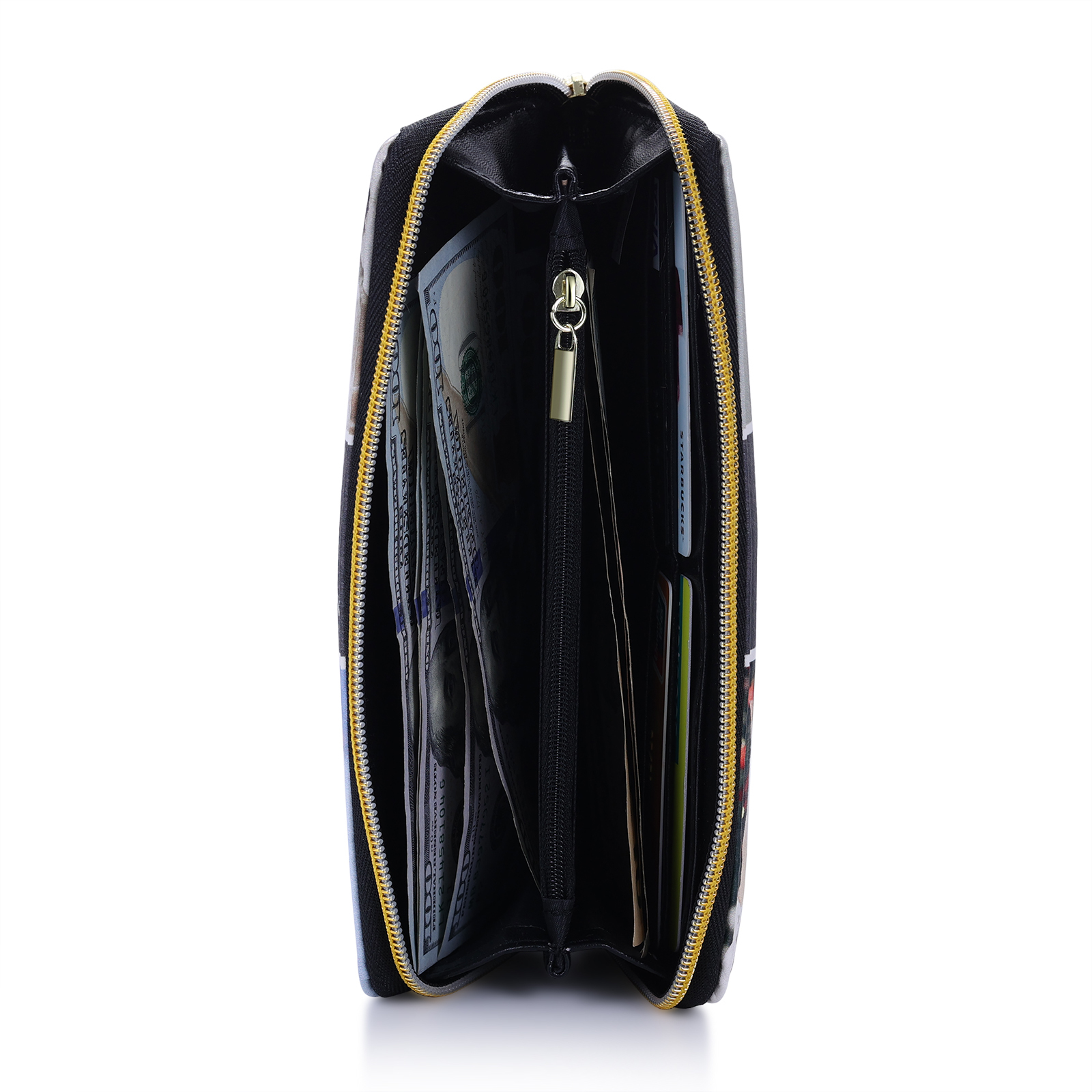 Long Purse Personalised Dragonfly Leather Wallet Engraved 1 Photo Zip Wallet Gifts for Her-Jessemade AU