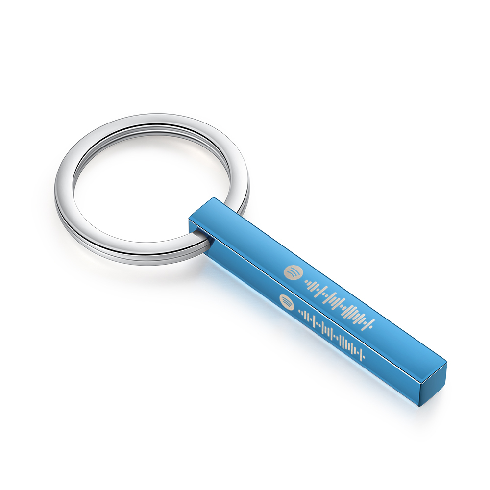 Personalised 3D Bar Keychain 4 Side Vertical Bar Keychain Gifts For Her-Jessemade AU