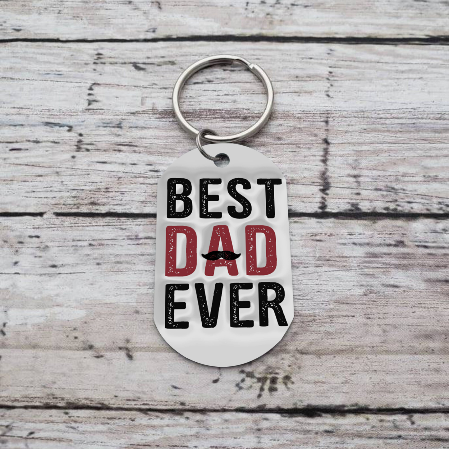 Best Dad Ever - Personalised 6 Names Holding Hands Keychain Custom Family Keychain Father's Day Gifts-Jessemade AU