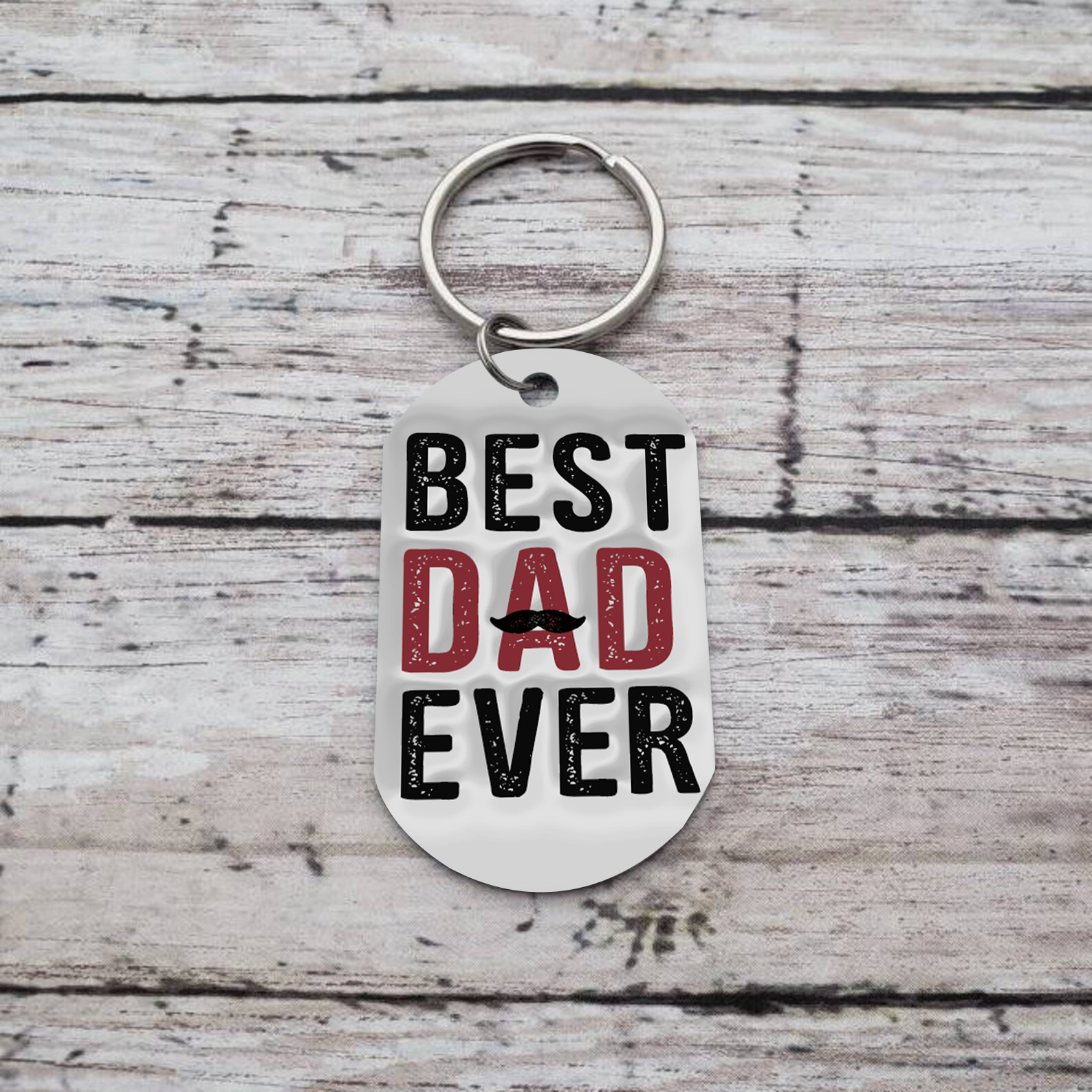 Best Dad Ever - Personalised 3 Names Holding Hands Keychain Custom Family Keychain Father's Day Gifts-Jessemade AU