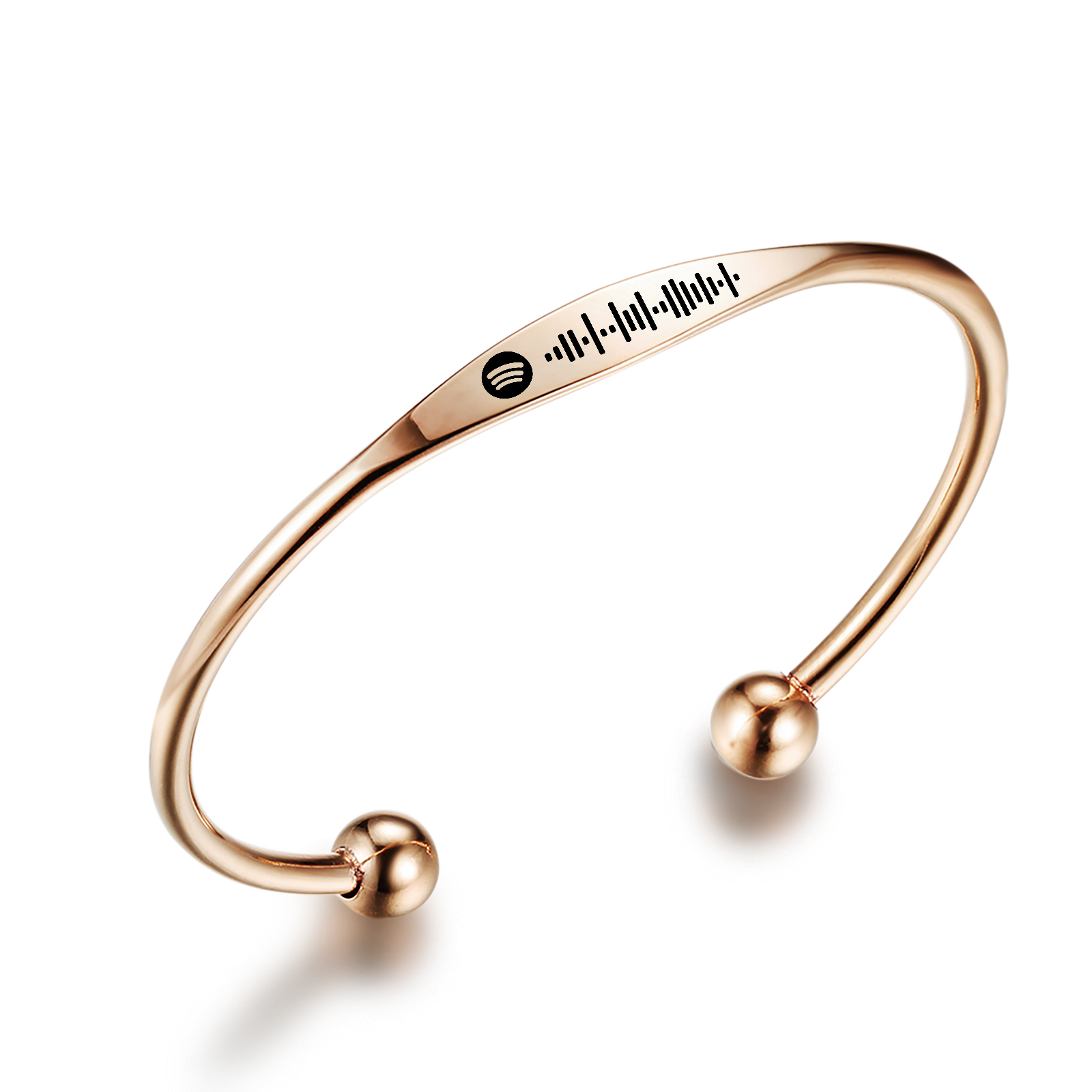 Customised Spotify code Women's Semi-open bracelet For Lover-Jessemade AU