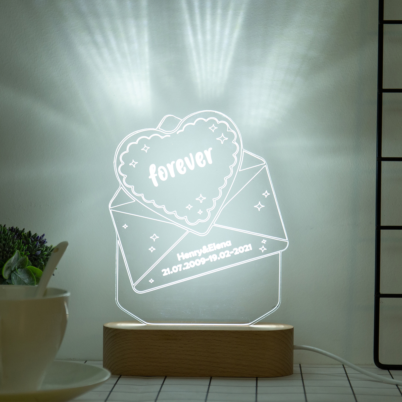 Customised Envelope Night Light-Jessemade AU