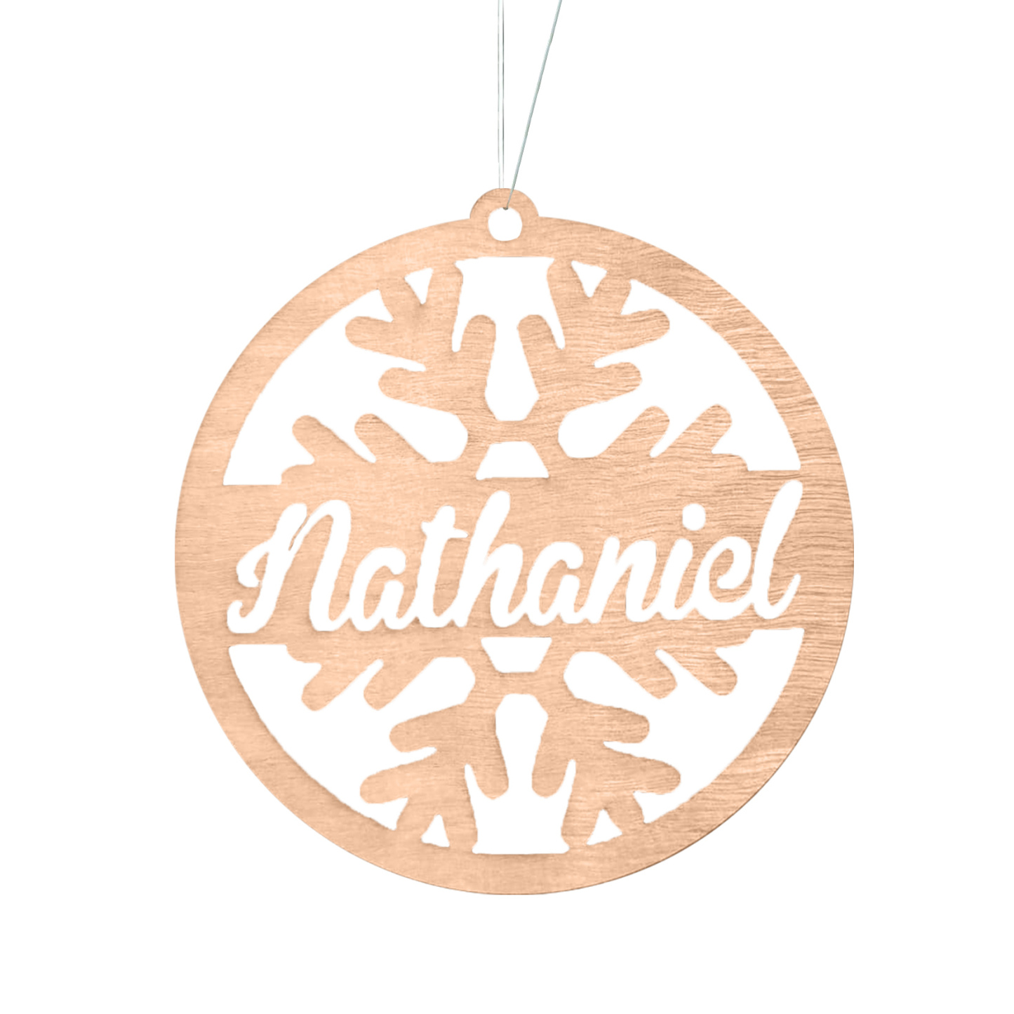 Customised Name Christmas Ornaments Snowflake Circle Ornament Personalised Gifts for Family Friends-Jessemade AU