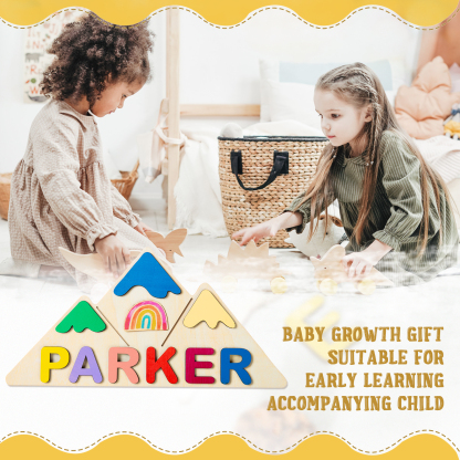 Personalised Kid's Wooden Name Alphabet Puzzle Toy for Toddlers Early Learning Child Toy-Jessemade AU