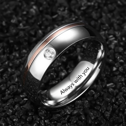 Personalised Couple Ring Engrave Love Message Matching Rings Gift for Couple Friends BBF-Jessemade AU