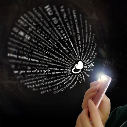 Personalised 100 Languages Projection Necklace Engraved  " I LOVE YOU" Dream Catcher Necklace Gifts For Her-Jessemade AU