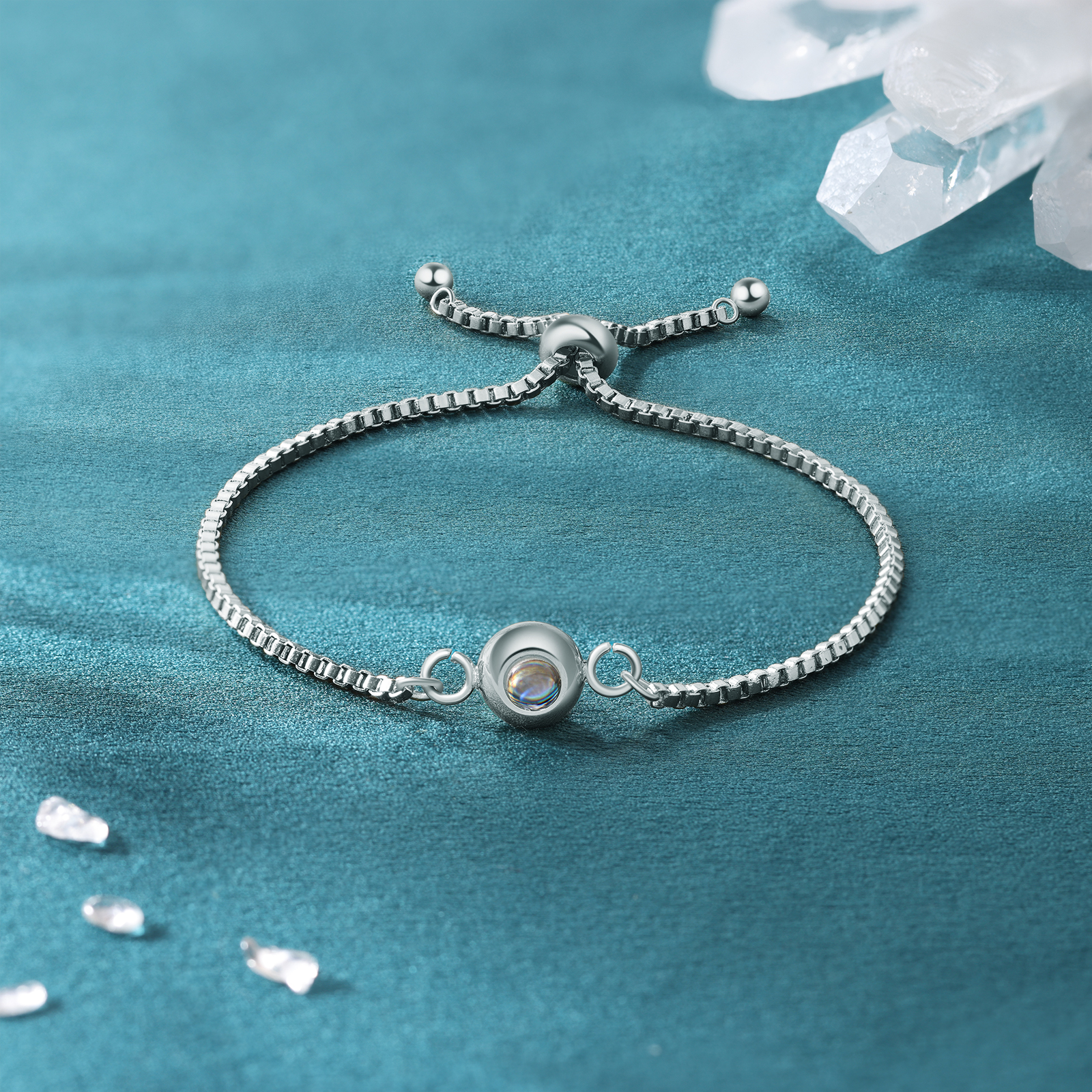 Personalised Projection Bracelet Custom Colourful Photo Bracelet Adjustable Couple Bracelet Personalised Gift for Her-Jessemade AU