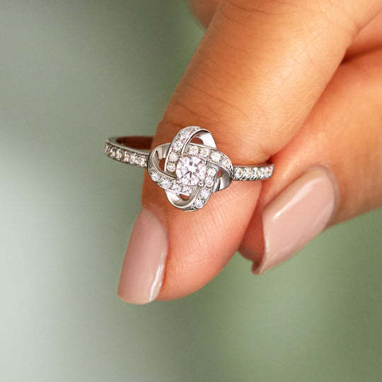 To My Best Friend, our friendship is like a knot, Endless Knot Ring With Card, Gifts For Her-Jessemade AU