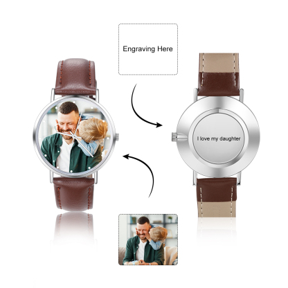 Personalised Photo Watch Custom Picture Watch Gifts For Father-Jessemade AU