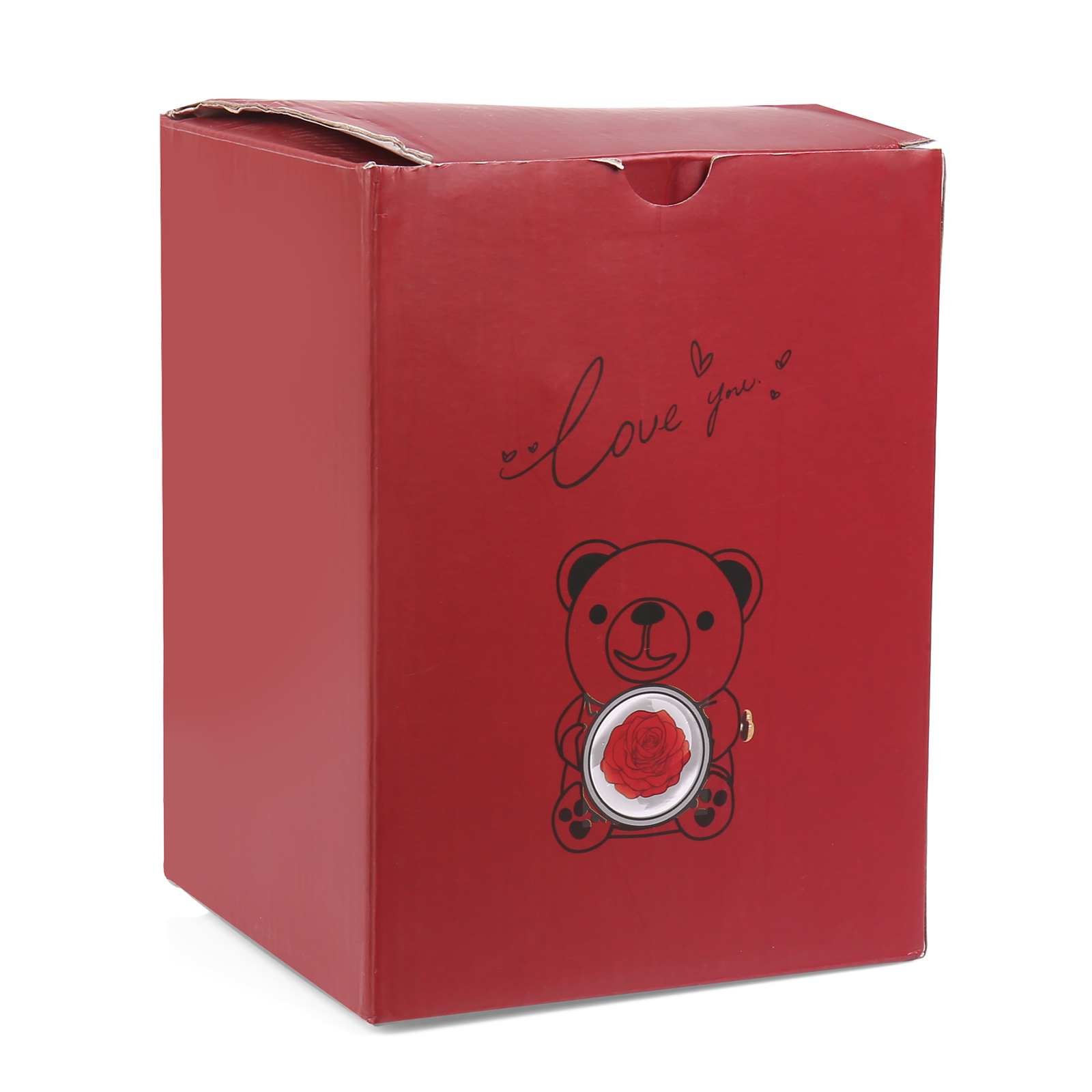 Bear Exquisite Gift Box Red Pink Rose Gift Packaging-Jessemade AU