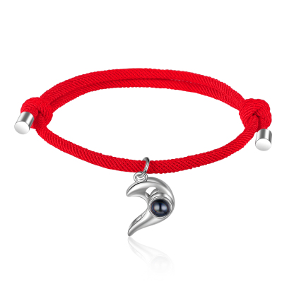 Personalised Magnetic Projection Bracelet Custom Photo Heart Couple Bracelet Creative Gift for Her-Jessemade AU