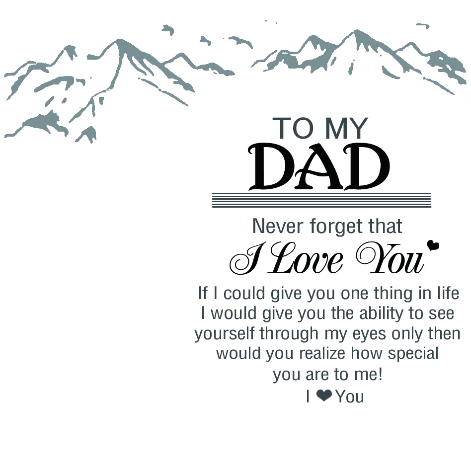 To Dad Warm Gift Card, Greeting Card for Father-Jessemade AU