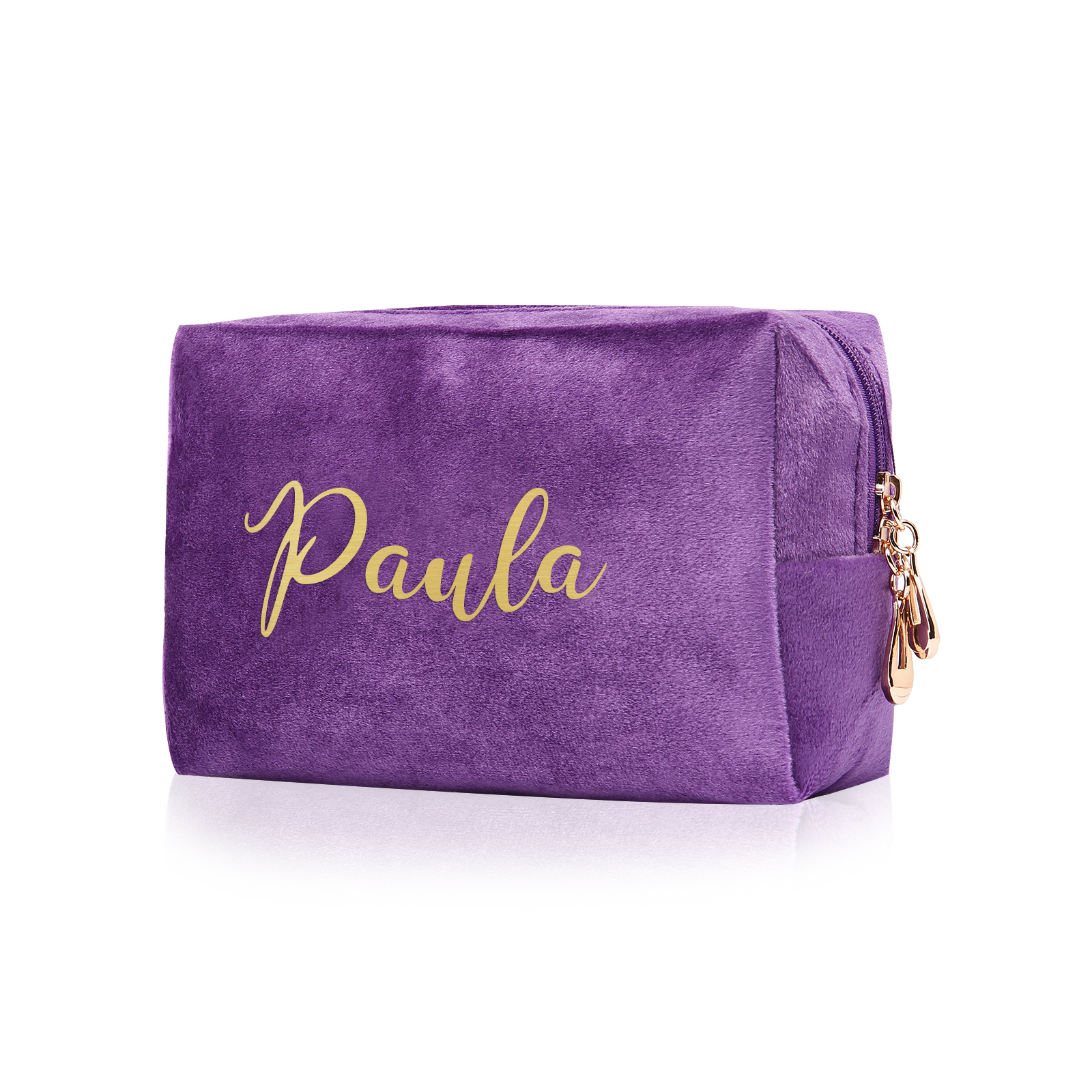 Personalised Name Cosmetic Bag Zipper Makeup Bag Jewelry Storage Bag Gifts for Ladies Girls-Jessemade AU