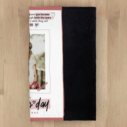 Personalised Couple Blanket Engrave Photo "I became yours and you became mine" Sweet Gift For Her-Jessemade AU