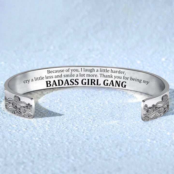 To My Girl, Whenever you feel overwhelmed, Cuff Bangle Bracelet Gifts For Her-Jessemade AU