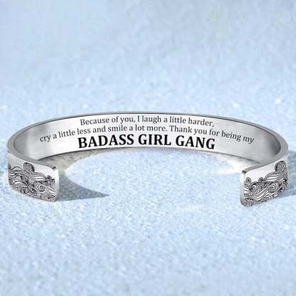 To My Girl, Whenever you feel overwhelmed, Cuff Bangle Bracelet Gifts For Her-Jessemade AU