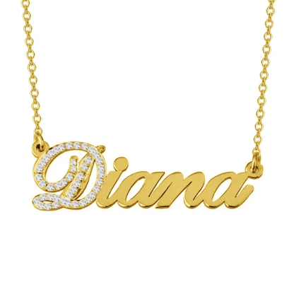 Personalised Necklace Custom 1 Name Necklace Gift For Her-Jessemade AU
