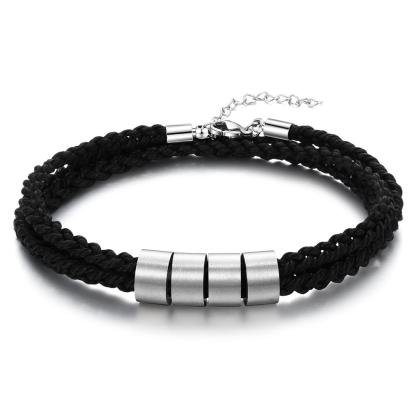 Adjustable Men's Bracelets 4 Beads Gift for Dad-Jessemade AU