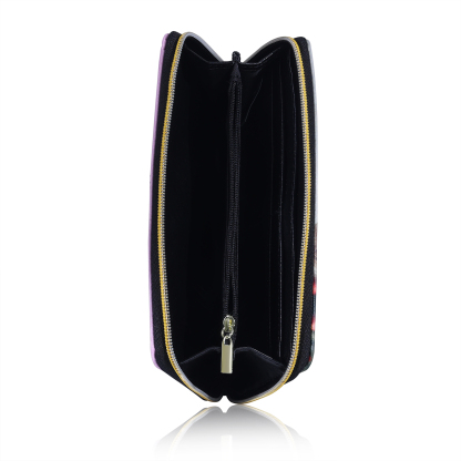 Long Purse Personalised Dragonfly Leather Wallet Engraved 1 Photo Zip Wallet Gifts for Her-Jessemade AU