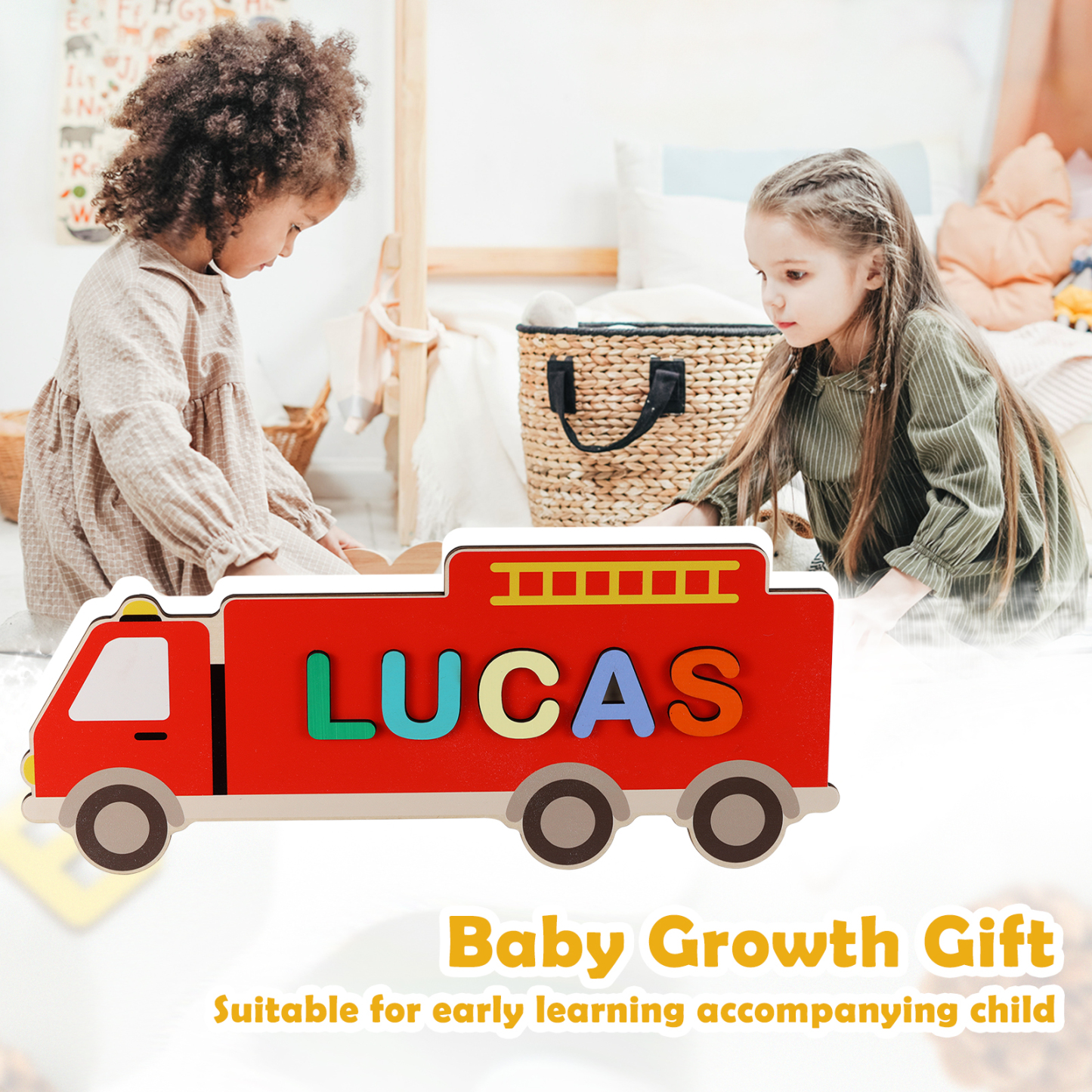 Customised Kid's Wooden Name Puzzle Toy for Toddlers Early Learning Child Toy-Jessemade AU