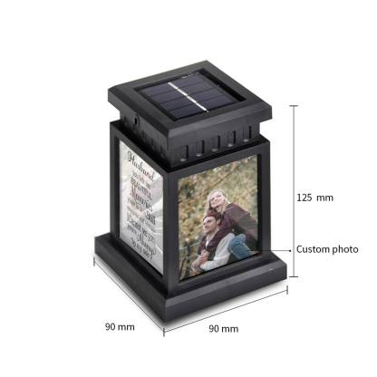 Personalised Photo Lantern Lamp Loss of Husband Memorial Sympathy gift-Jessemade AU