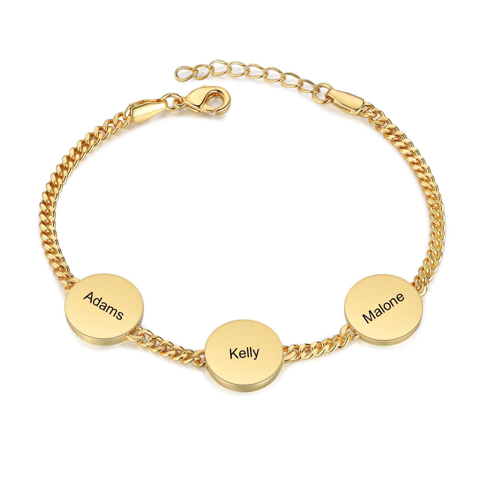 Personalised Women's Bracelet Customised 2-5 Names & Birthstones Bracelet Ocean Element Gift for Her-Jessemade AU