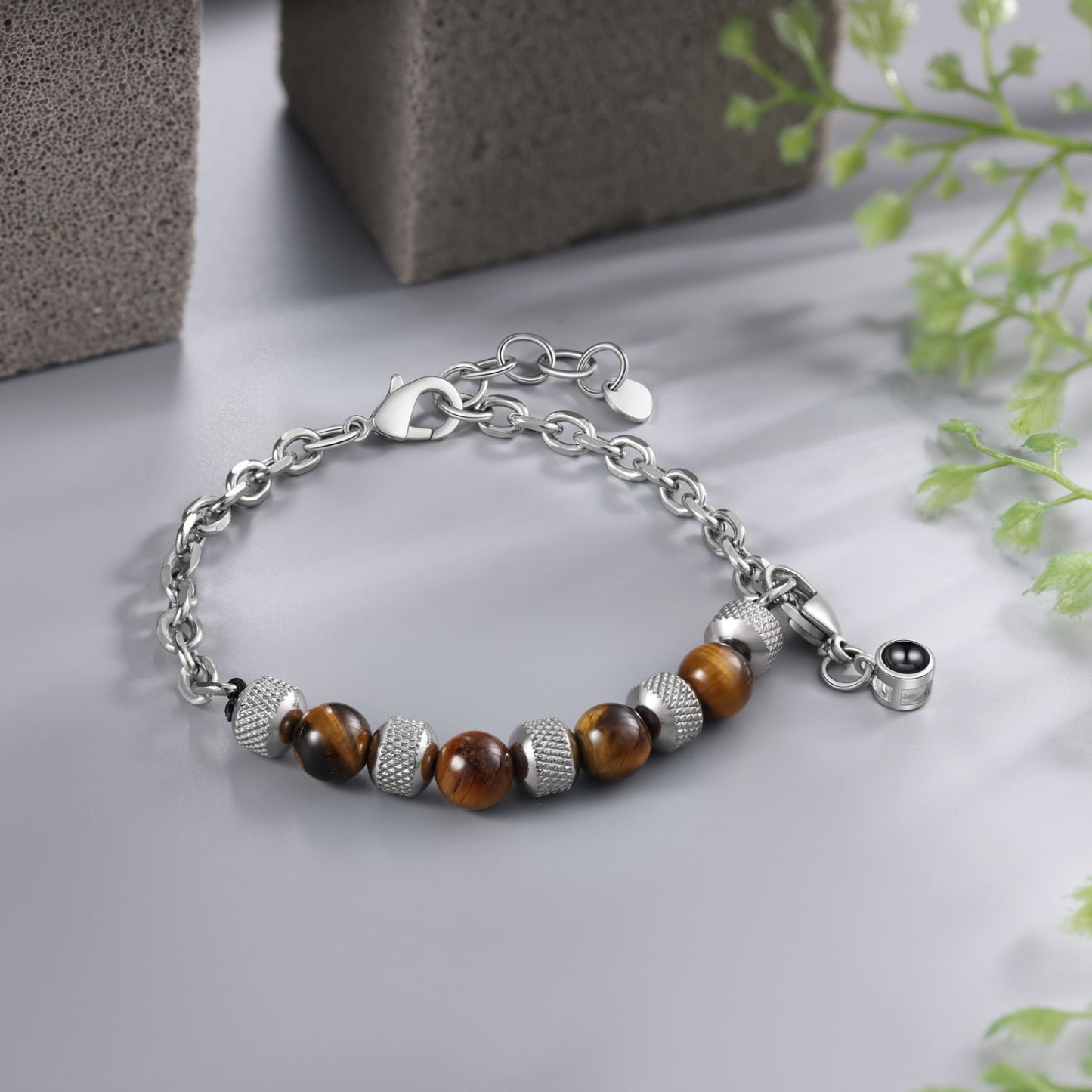 Personalised Projection Bracelet Custom Photo Bracelets Stainless Steel Adjustable Bracelet Creative Gift for Women/Girls-Jessemade AU